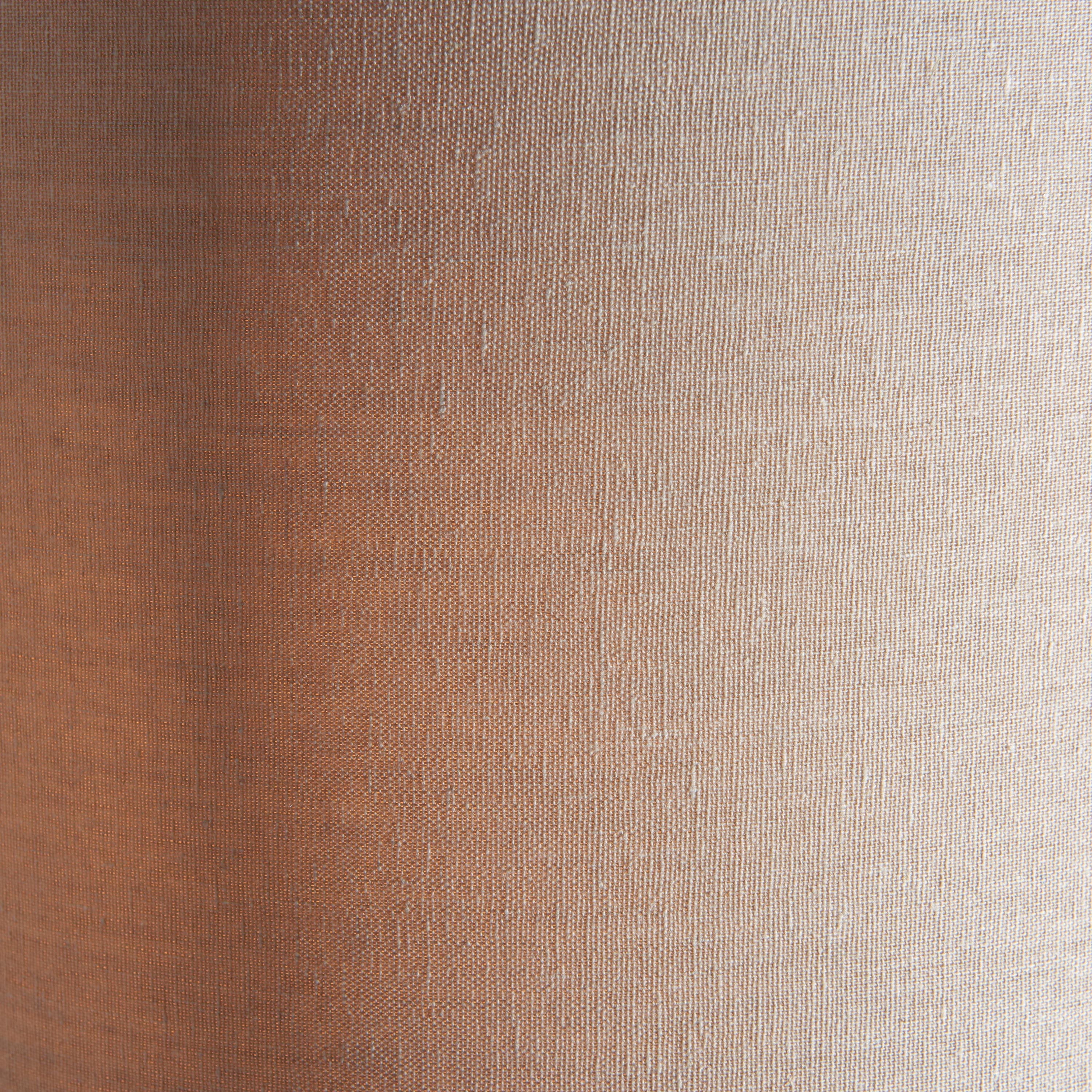 Alassio Gold & Natural Linen Floor Lamp